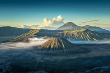 Bromo Volcano At Sunrise,Tengger Semeru National Park, East Java, Indonesia