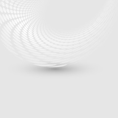 Poster - White and grey wavy dotted design element, abstract vector background.