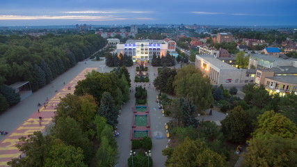 Wall Mural - Russia. Rostov region. Bataysk. The building of the city adminis