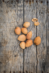 Wall Mural - Fresh raw almonds