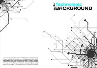 Abstract background electronic circuits hi-tech industrial