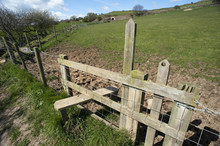 Fence And Wooden Stile