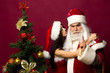 © Volodymyr - Pretty girl embraces santa