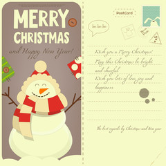 Sticker - Christmas Postcard