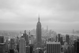 Fototapeta Nowy Jork - Manhattan view on cloud day