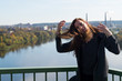 © Rob Rye - Portrait of man with a long beard and a long hair near the river