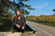 © Rob Rye - Portrait of man with a long beard and a long hair on the bridge