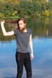 © Rob Rye - Portrait of man with a long beard and a long hair near the river