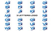 3 letters modern generic swoosh logo AII, BII, CII, DII, EII, FII, GII, HII,III, JII, KII, LII, MII, NII, OII, PII, QII, RII, SII, TII, UII, VII, WII, XII, YII, ZII