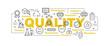 quality control vector banner