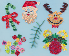 Christmas Quiling Decoration Elements
