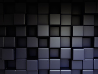 Poster - Abstract 3d cubes technology background