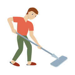 Wall Mural - Cleaning Service Concept Vector in Flat Design