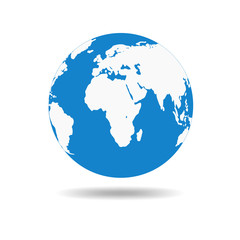 Canvas Print - planet earth icon. vector illustration.