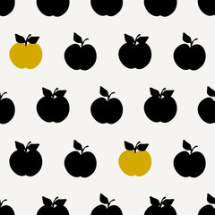 Wall Mural - Seamless Apples Pattern