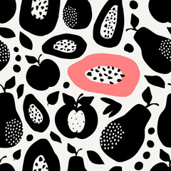 Poster - Seamless Fruit Pattern