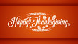 Thanksgiving vintage card lettering background