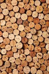 Texture of wine corks