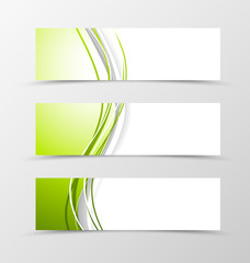 Wall Mural - Set of header banner dynamic design