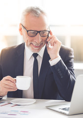 Poster - Handsome mature businessman