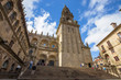 SANTIAGO DE COMPOSTELA, GALICIA, SPAIN - JUNE 14, 2016 - Cathedral of Santiago de Compostela on 14 JUNE 2016 in Santiago de Compostela, Spain. Europe
