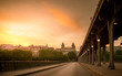 Paris Bridge at Sunset