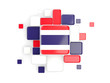 © Mikhail Mishchenko - Flag of thailand, mosaic background
