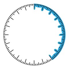 Poster - Round progress bar icon. Cartoon illustration of round progress bar vector icon for web
