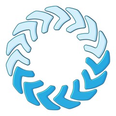 Poster - Loading circle icon. Cartoon illustration of loading circle vector icon for web