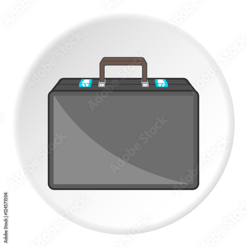 Briefcase icon. Cartoon illustration of briefcase vector icon for web
