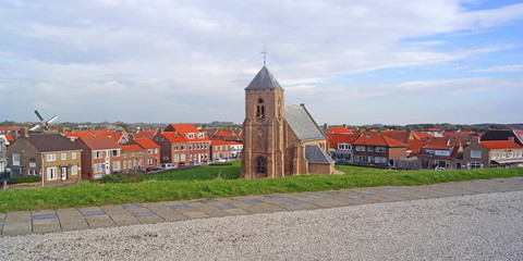 Sticker - ZUTELANDE - ZEELAND - Stadtpanorama ( Niederlande )