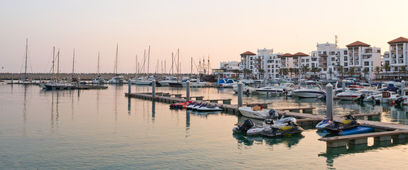 Canvas Print - Marina in Agadir, Morocco