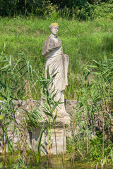 Sticker - Statue in Archaeological Park of Dion. Pieria, Greece