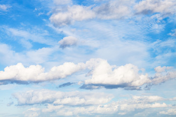 Sticker - white clouds in blue sky in september day