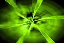 Abstract Green Twirl Background