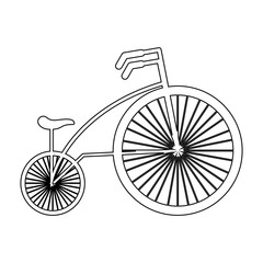 bicycle vehicle style isolated icon vector illustration design