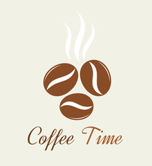 Wall Mural - coffee beans. vector illustration