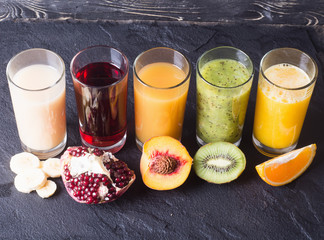 Fruit juice in glass