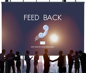 Canvas Print - Feed Back Answer Communication Reply Report Concept