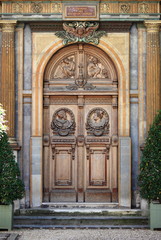 Wall Mural - Renaissance front door in Paris, France