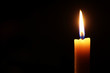 © alexkich - candle flame isolated on black