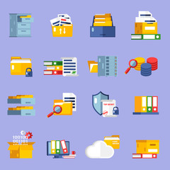 Sticker - Archive Icons Set