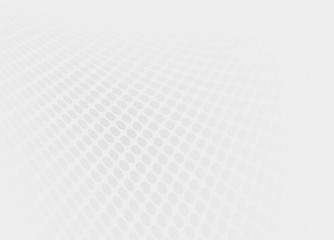Poster - Grey and white halftone and dotted lines perspective background.