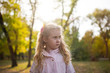© Maksim Kostenko - Autumn portrait of cute blonde girl