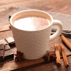 Sticker - hot milk with chocolate and spice