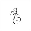 © Effrosyni  - female shape vector lines icon