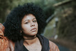 © carballo - woman portrait in forest road outdoors
