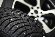 Car Tire With Shallow Depth Of Field