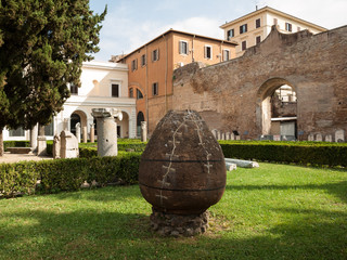 Wall Mural -  The baths of Diocletian (Thermae Diocletiani) in Rome. Italy