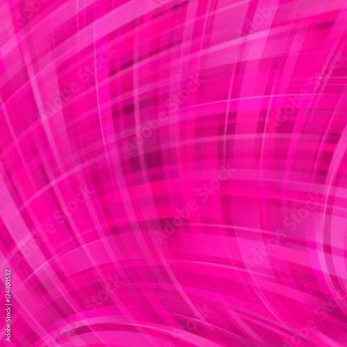 Vector illustration of pink abstract background with blurred light curved lines Poster